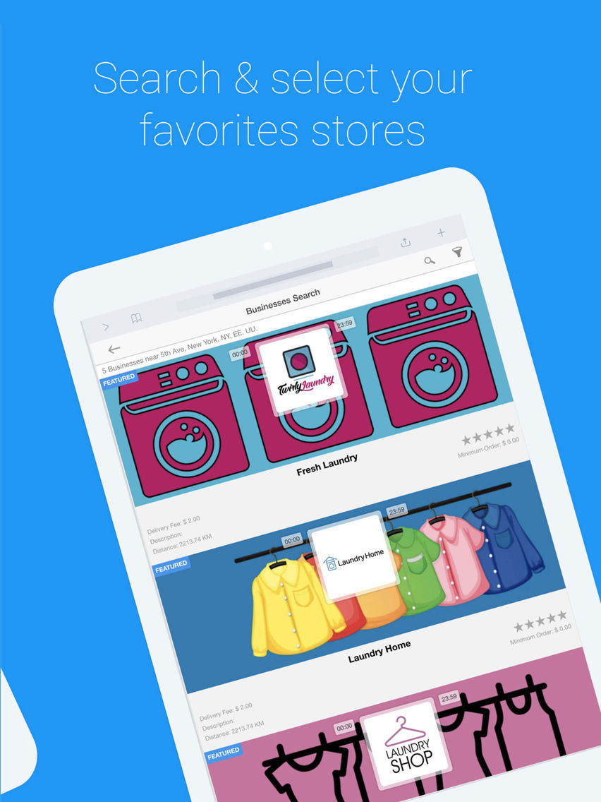 Laundry Ordering App poster