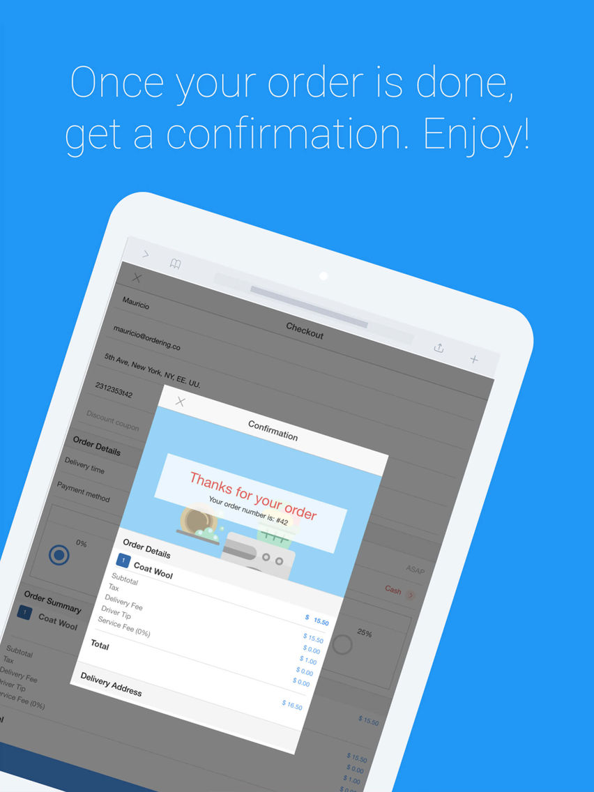 Laundry Ordering App poster