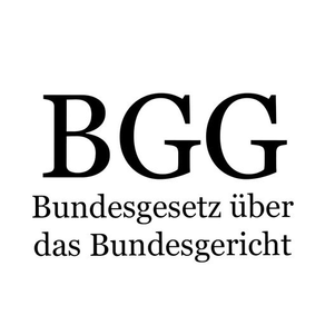 BGG - Bundesgerichtsgesetz