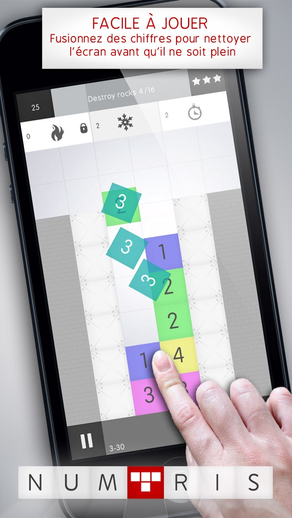 Numtris: best addicting logic number game with cool multiplayer split screen mode to play between two good friends. Including simple but challenging numeric puzzle mini games to improve your math skills. Free!