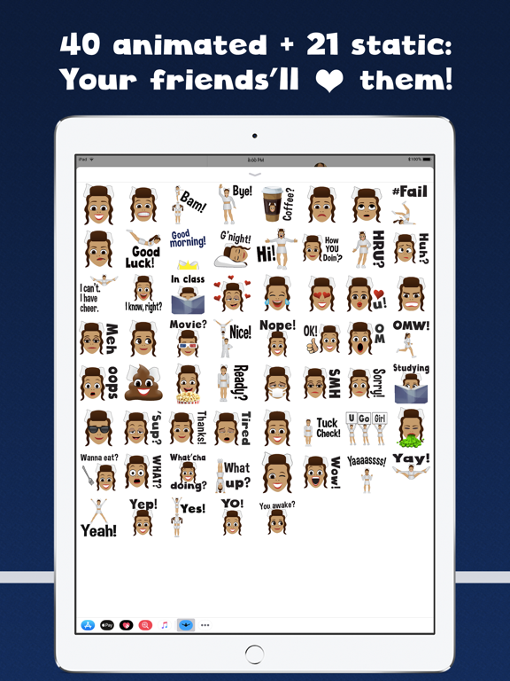 Cheer GIFs Cheerleading Emojis para iOS (iPhone/iPad/iPod touch) Última