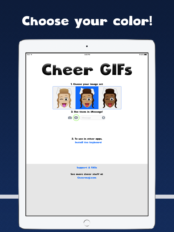 Cheer GIFs Cheerleading Emojis para iOS (iPhone/iPad/iPod touch) Última