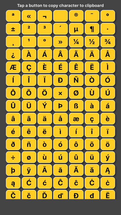 Keyboard Symbols / Characters for iOS (iPhone/iPod touch) - Free ...