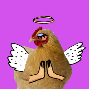 Glamor for chickens stickers