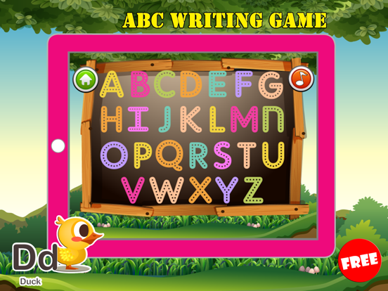 ABC Animals Writing Practice Letter Tracing Games poster