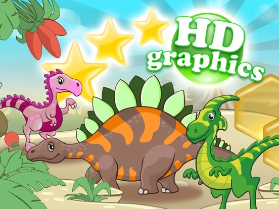 Dinosaurs walking with fun HD jigsaw puzzle game poster