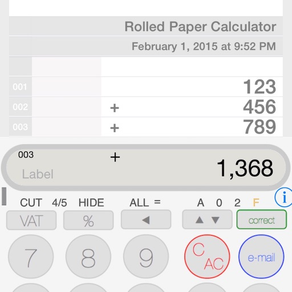 Roll Paper Calculator Flat