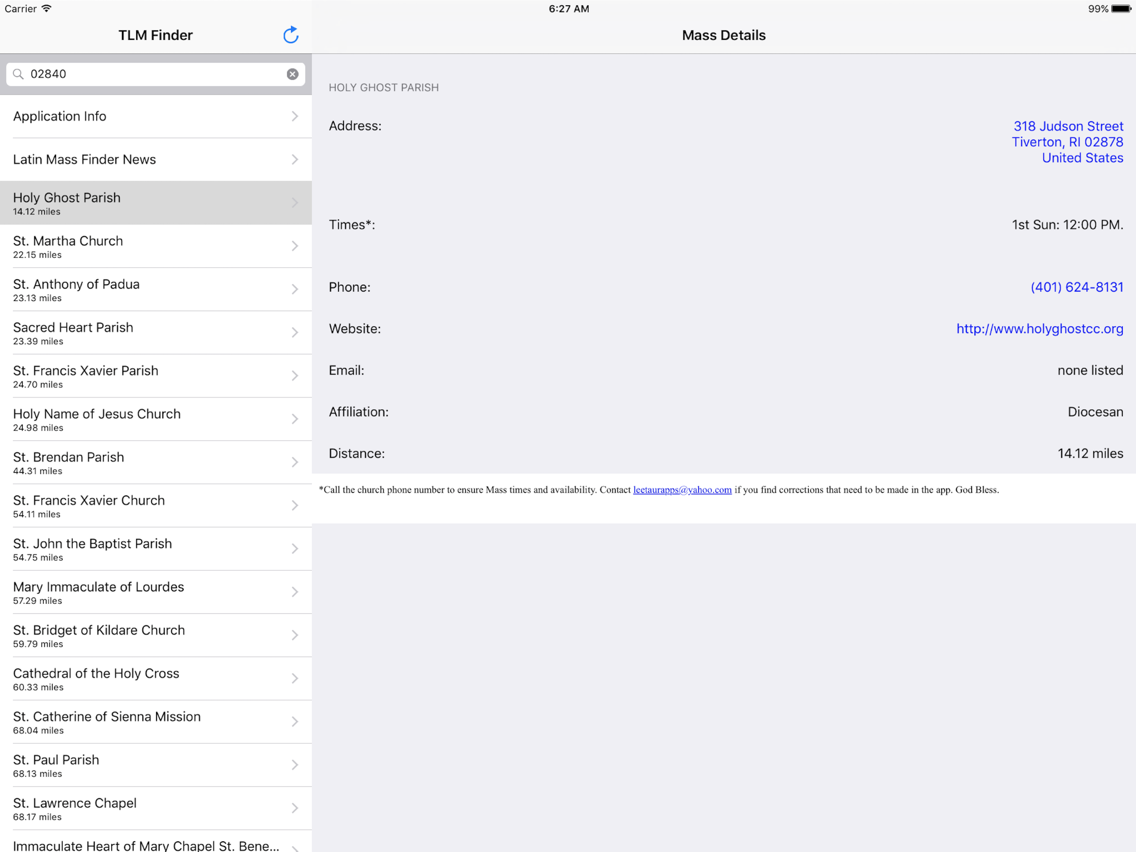 Traditional Latin Mass Finder For Ios Iphone Ipad Free Download At
