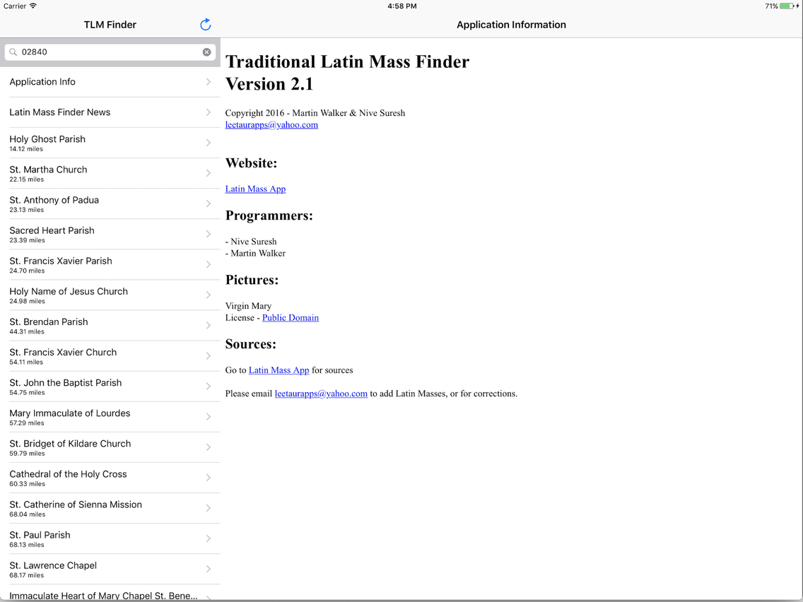 Traditional Latin Mass Finder For Ios Iphone Ipad Free Download At