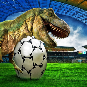 Pénalité de football avec dinosaures-un jeu de sim