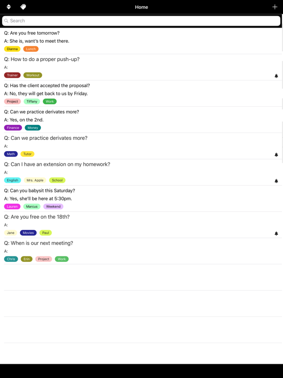 QA - Question & Answer Tracker poster