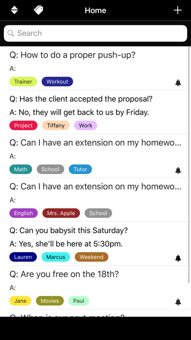 QA - Question & Answer Tracker poster