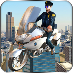 Flying Police Bike Rider 2016 - Ride & Fly Motorcyle in the City To be a Best Traffic police