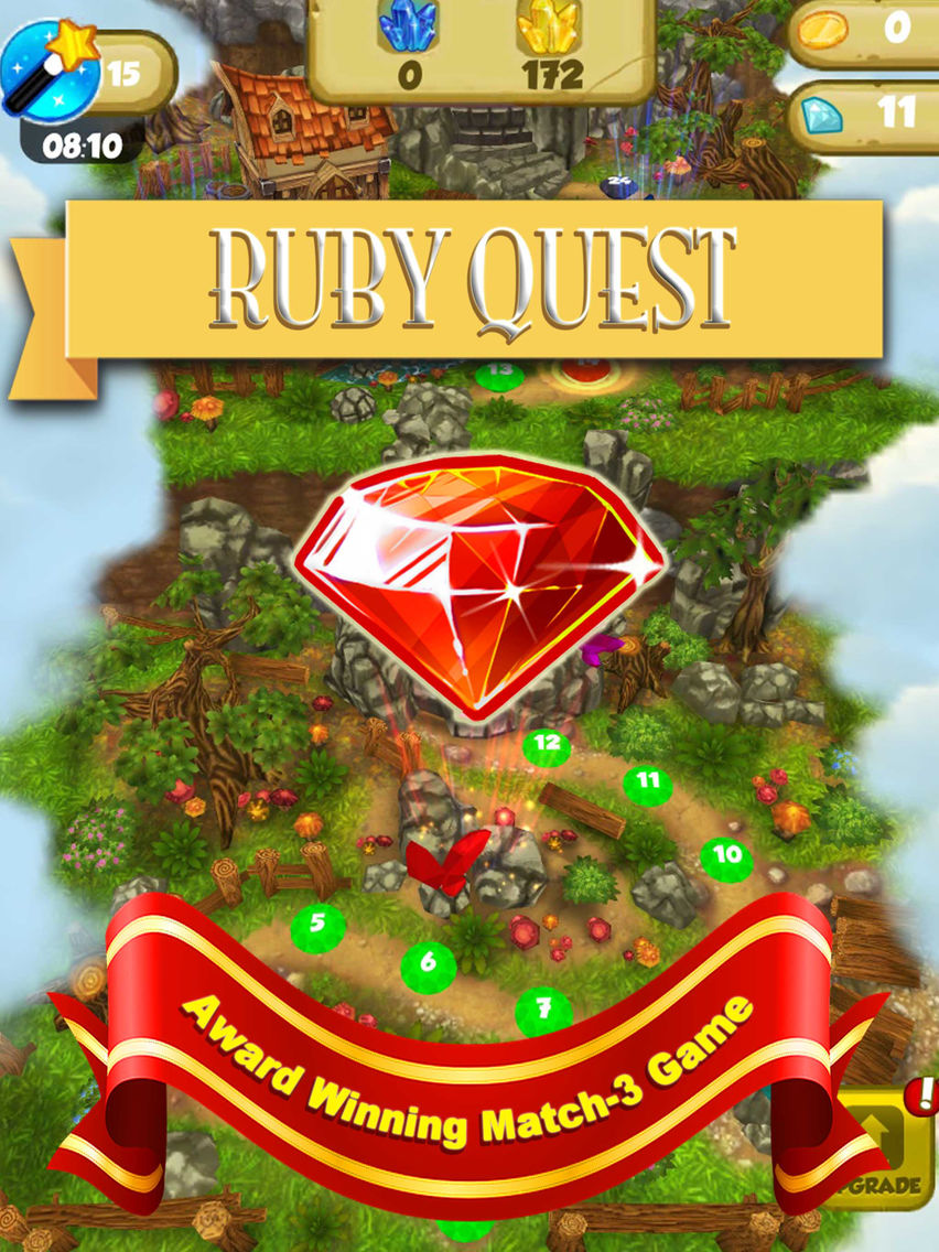 Ruby Quest Mania - Match 3 poster