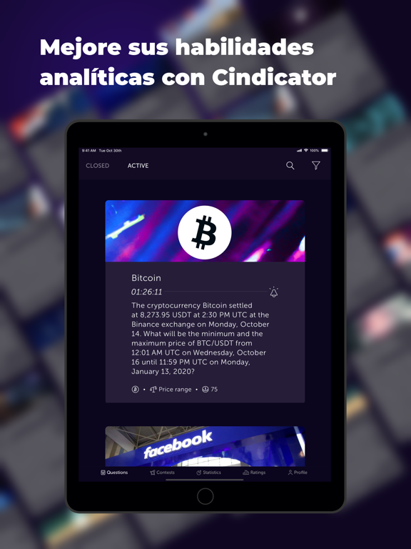 Cindicator platform الملصق