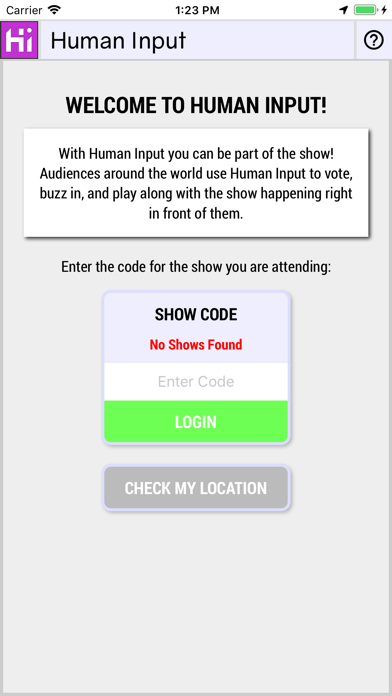 Human Input poster