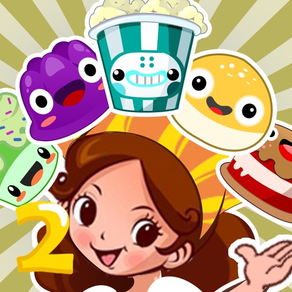 甘いケーキの食堂車2無料 - 女の子の調理マッチング爆発パズルゲーム