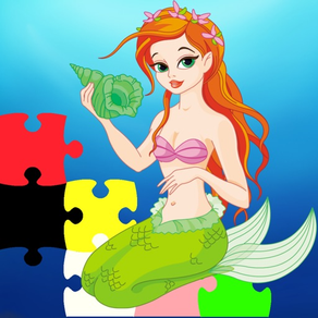 Mermaid Princess Puzzle Jigsaw Fun For Kiddy Game