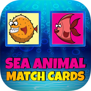 어린이를위한 바다 동물 경기 카드 게임