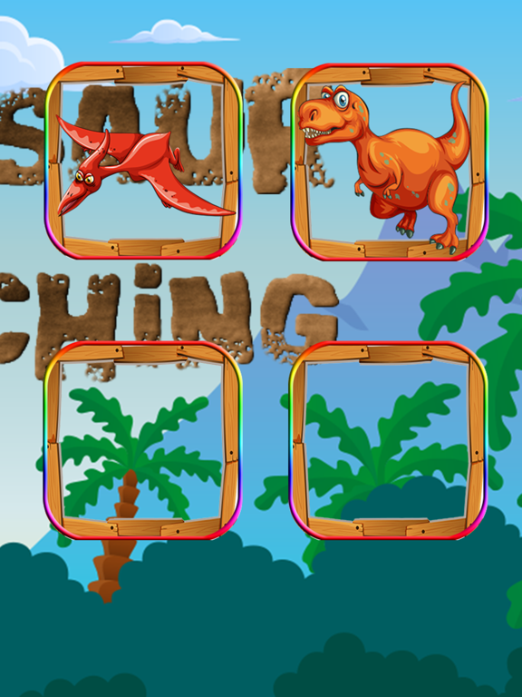 Dinosaur Animals Matching Puzzles for Pre-K Match poster