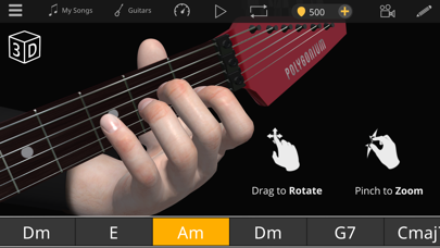 Guitar 3D - Acordes básicos الملصق