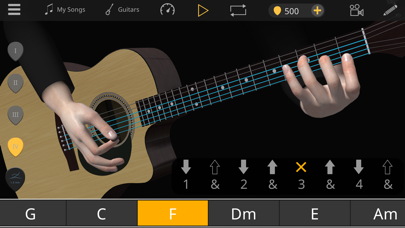 Guitar 3D - Accords de base Affiche