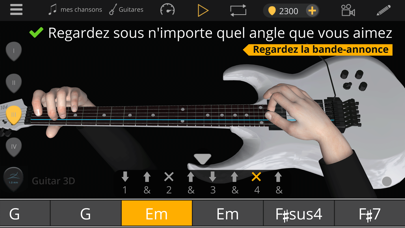 Guitar 3D - Accords de base Affiche