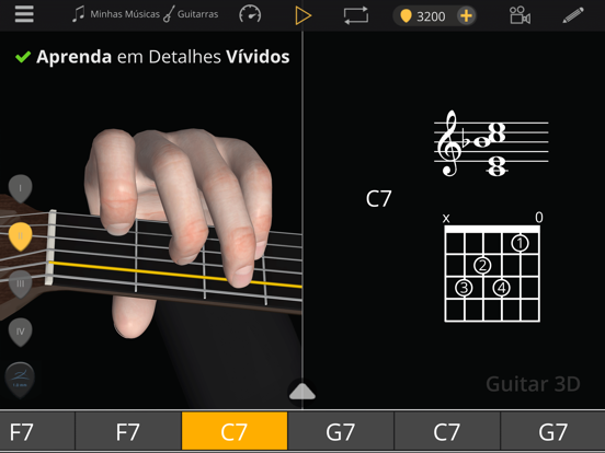 Guitar 3D - Acordes Básicos Cartaz
