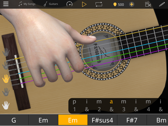 Guitar 3D - Acordes básicos الملصق