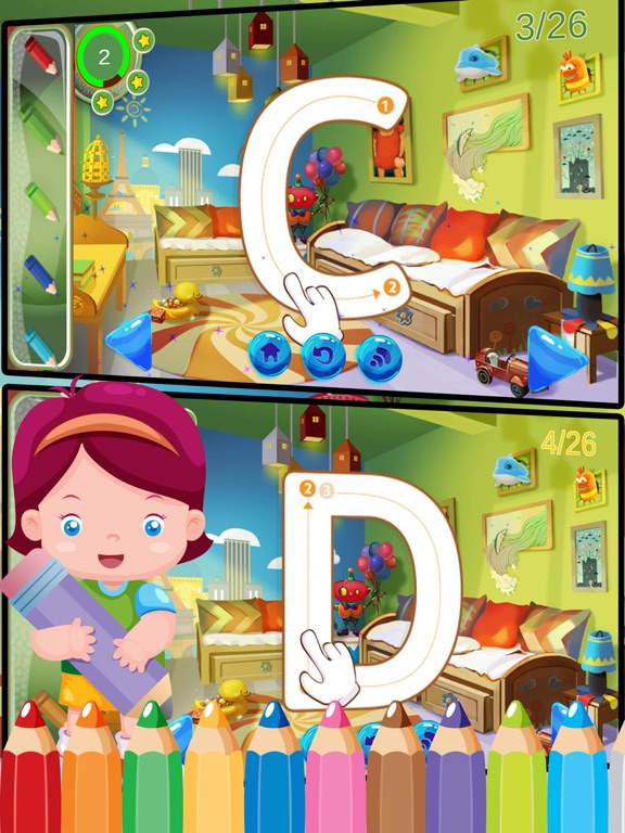 ABC Alphabet Phonics Coloring Book - English Vocabulary For Preschool Kids Games poster
