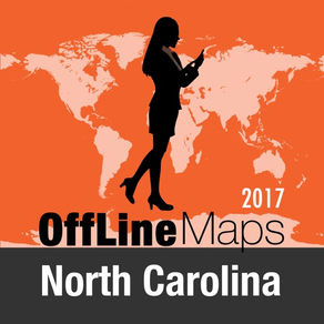 North Carolina Offline Karte und Reiseführer