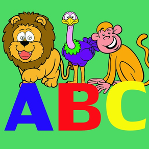 Schreiben Briefe ABC und Färbung Tiere zum Kinder