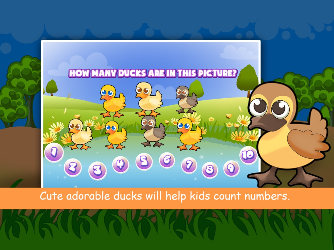 Duck Counting Numbers for Kids poster
