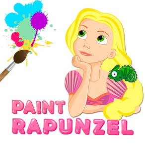Pintar a princesa Rapunzel