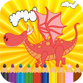 漫画の恐竜の色付けを描く方法