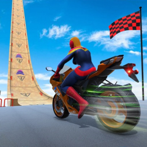 슈퍼 히어로 자전거 스턴트 게임 3D