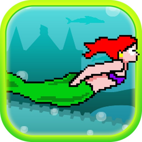 Sereia de 8 bits: pequena princesa sob a aventura do mar : 8 Bit Mermaid : Tiny Princess Under Sea Adventure