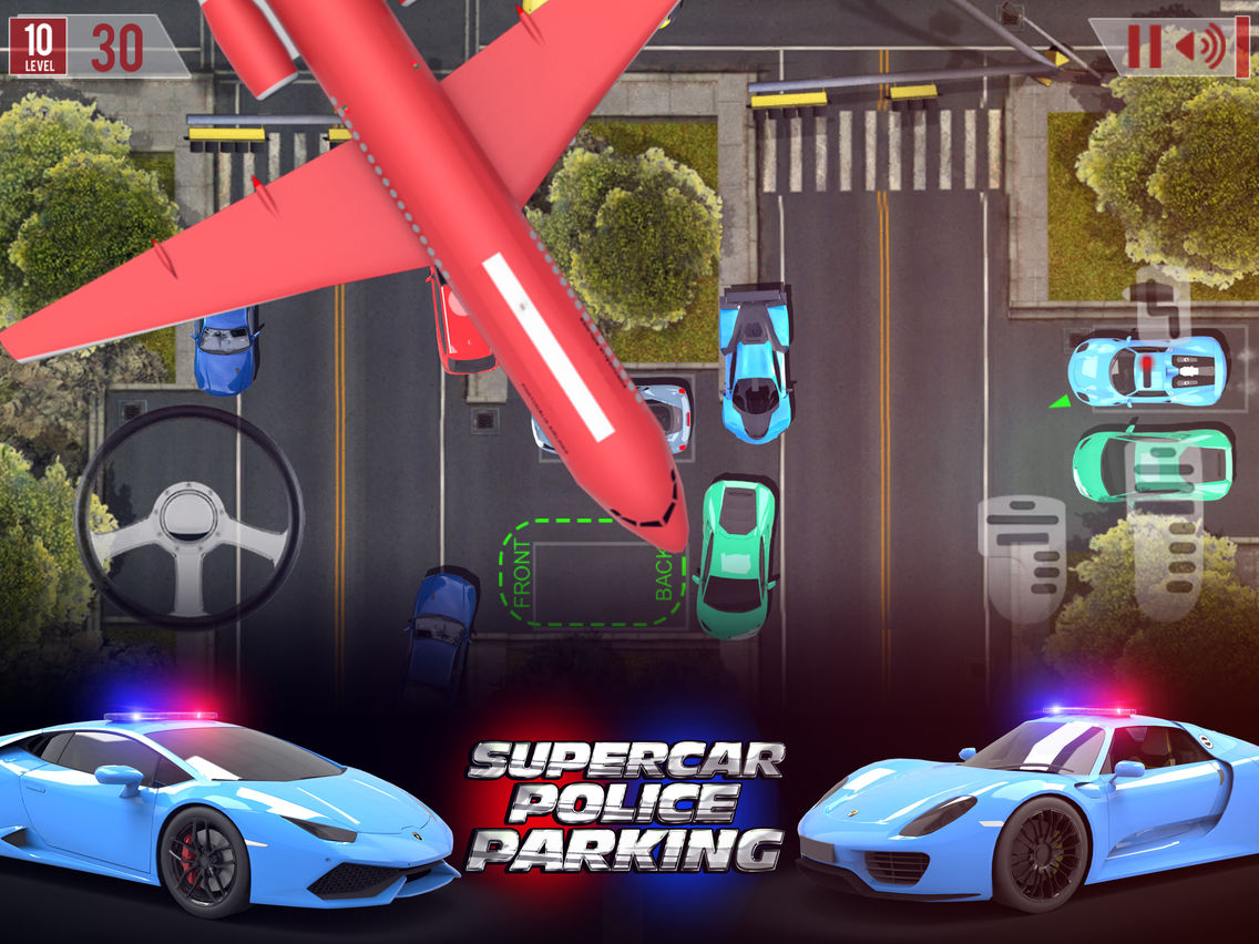 Supercar Police Parking poster