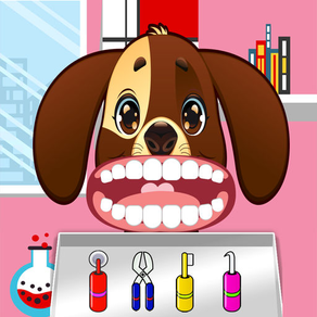 Dog Pet Doctor Dentist Kids Game