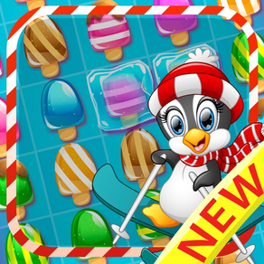 Congelés Crème glacée - Candy match 3 puzzle jeu