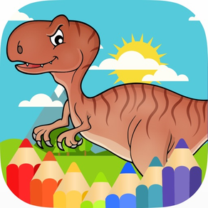 Dinosaur World Coloring Jurassic Dino Park