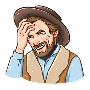 Cowboy Emoji Funny Stickers