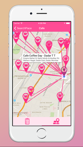 Search Place - Find NearBy Places to your Current Location