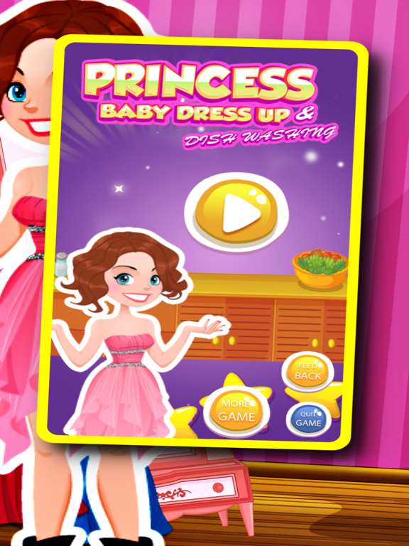 Princess dress up hair and salon games poster