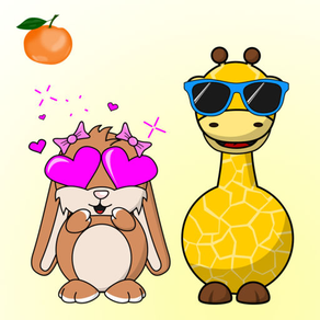 Appelsin Stickers - Animals Emoji - Animated