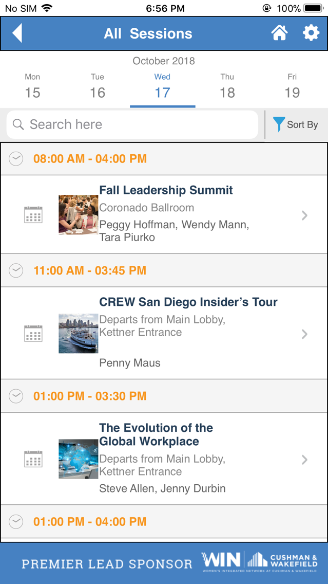 CREW Events poster