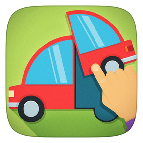 Coches de los niños, Vehículos y Camiones juego de puzzle para niños pequeños y los bebés que debe buscar, escuchar y aprender