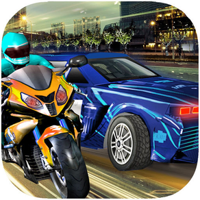 Super Bike Vs Sports Car - 3D Racing Game