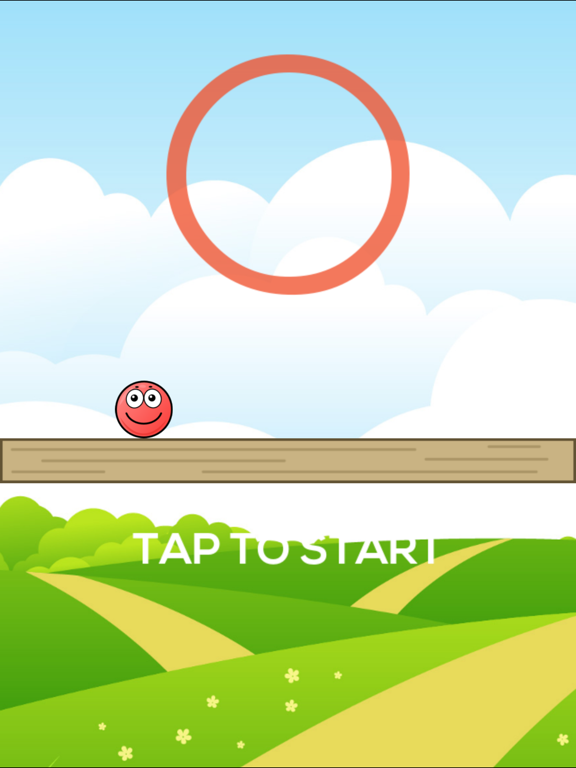 Rolling Red Ball - Tap To Jump poster