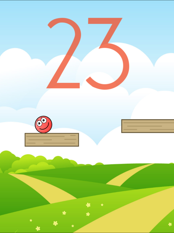 Rolling Red Ball - Tap To Jump poster